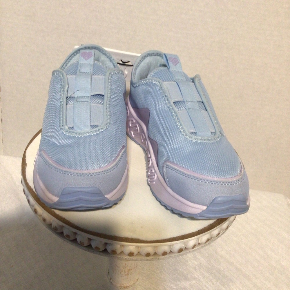 JUSTICE GIRL Slip On Athletic Sneakers Shoes 13 Blue NWT No Lace Comfort Walking - Picture 7 of 8